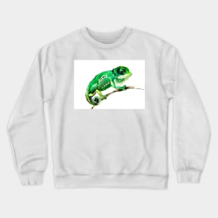 Chameleon, Baby Green Lizard Crewneck Sweatshirt